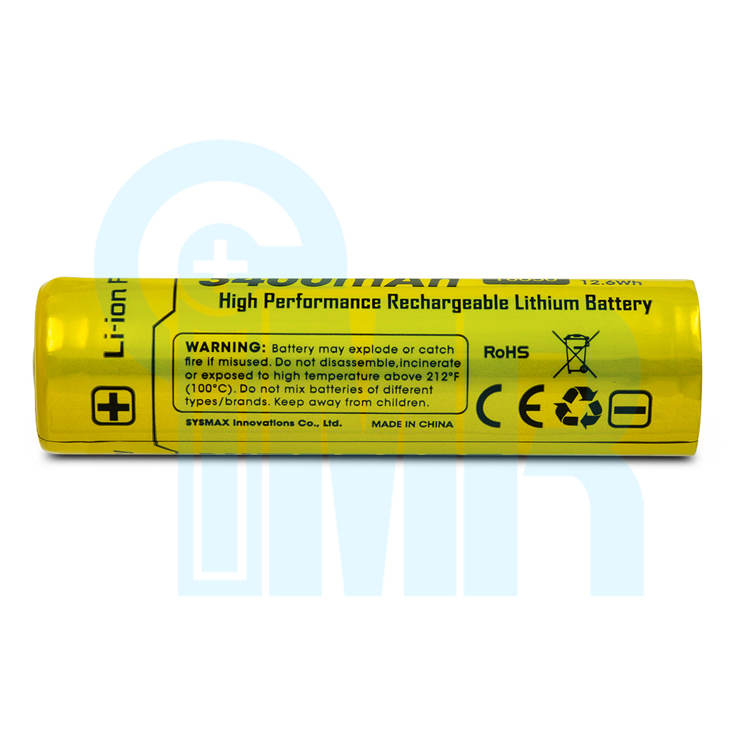 Nitecore NL1834 18650 3400mAh Battery - Protected Button Top