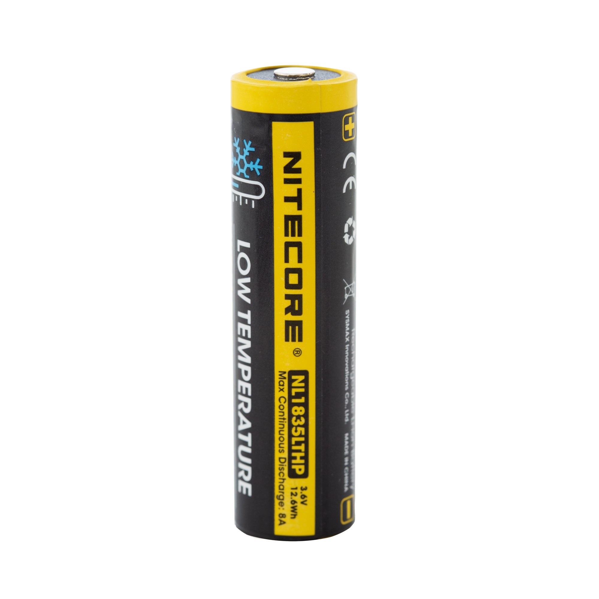 Nitecore NL1835LTHP 18650 3500mAh 8A Battery - Protected Button Top