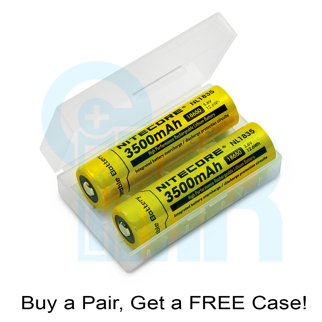 Nitecore NL1835 18650 3500mAh Battery - Protected Button Top