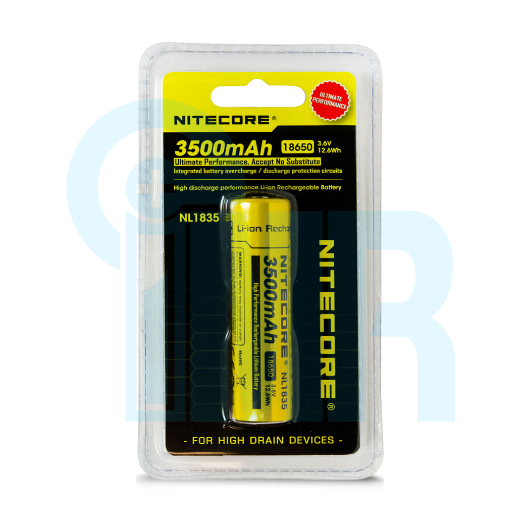 Nitecore NL1835 18650 3500mAh Battery - Protected Button Top