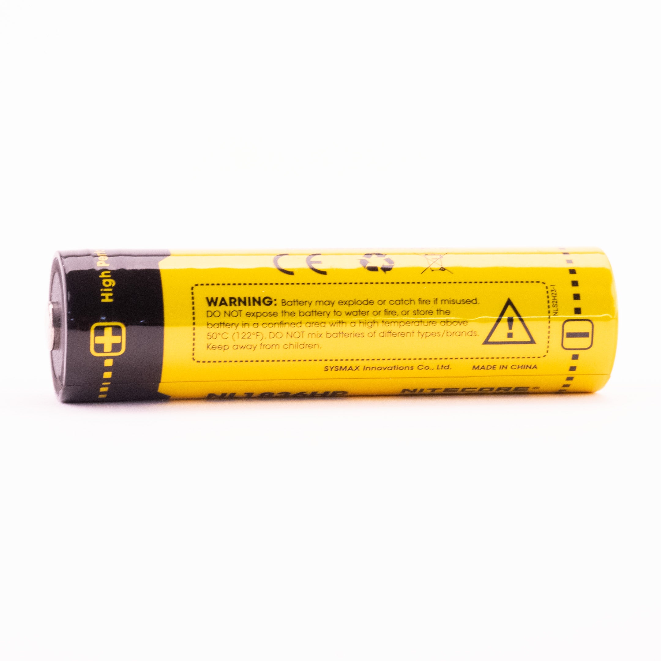 Nitecore NL1836HP 18650 3600mAh 8A Battery - Protected Button Top