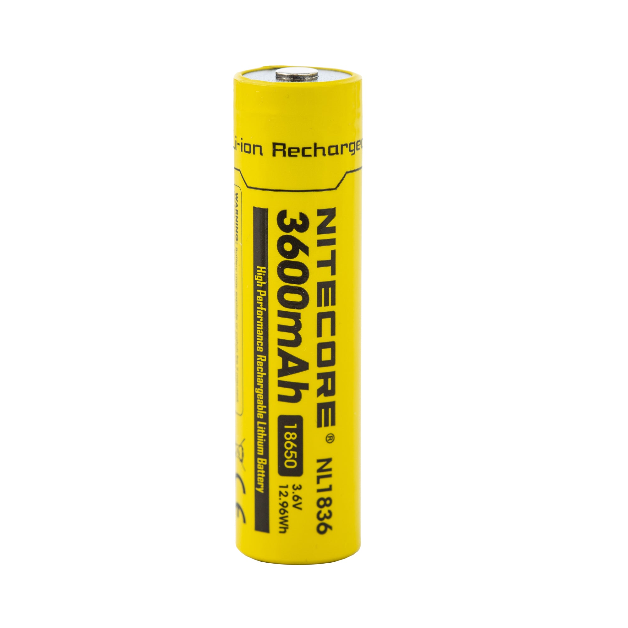 Nitecore NL1836 18650 3600mAh Battery - Protected Button Top