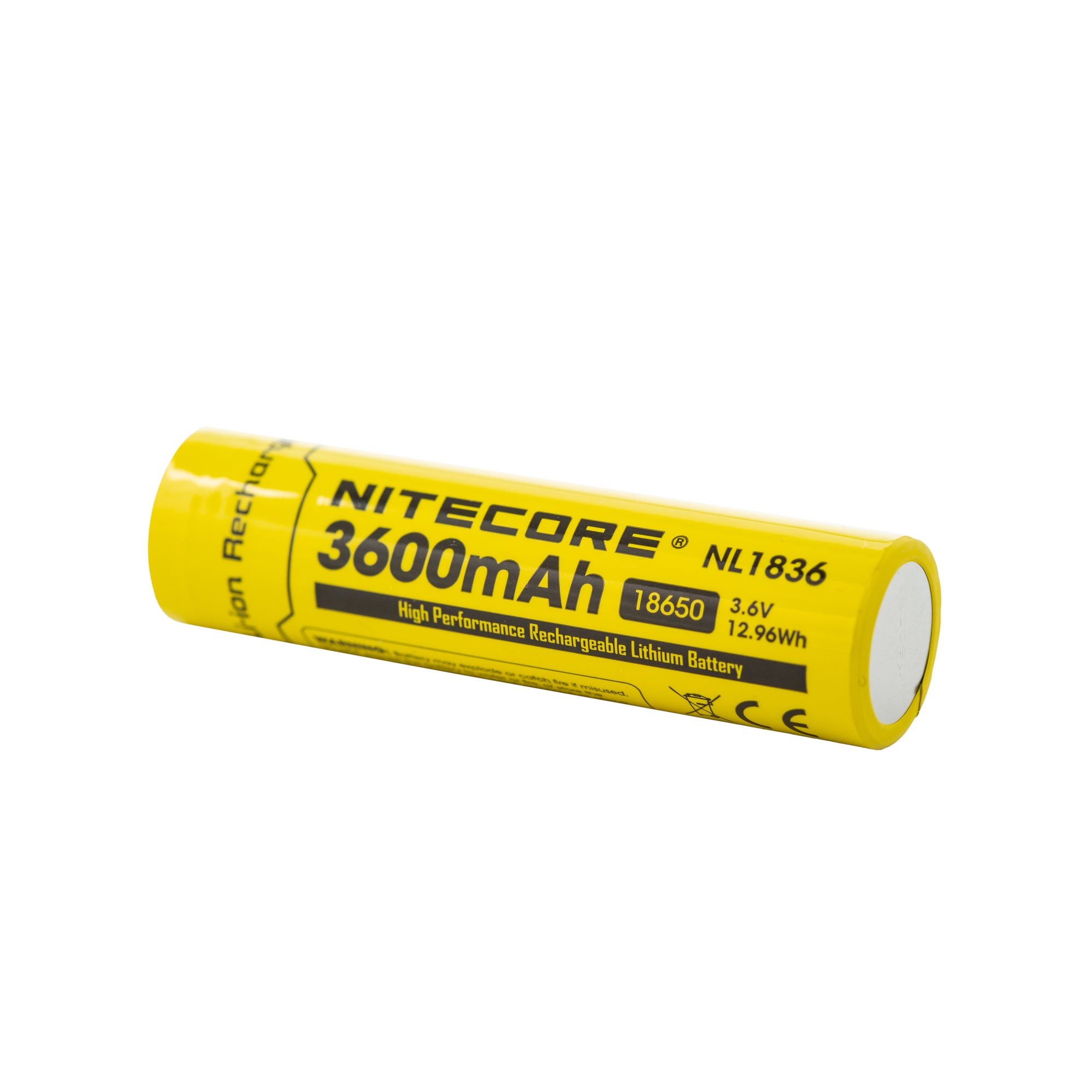 Nitecore NL1836 18650 3600mAh Battery - Protected Button Top