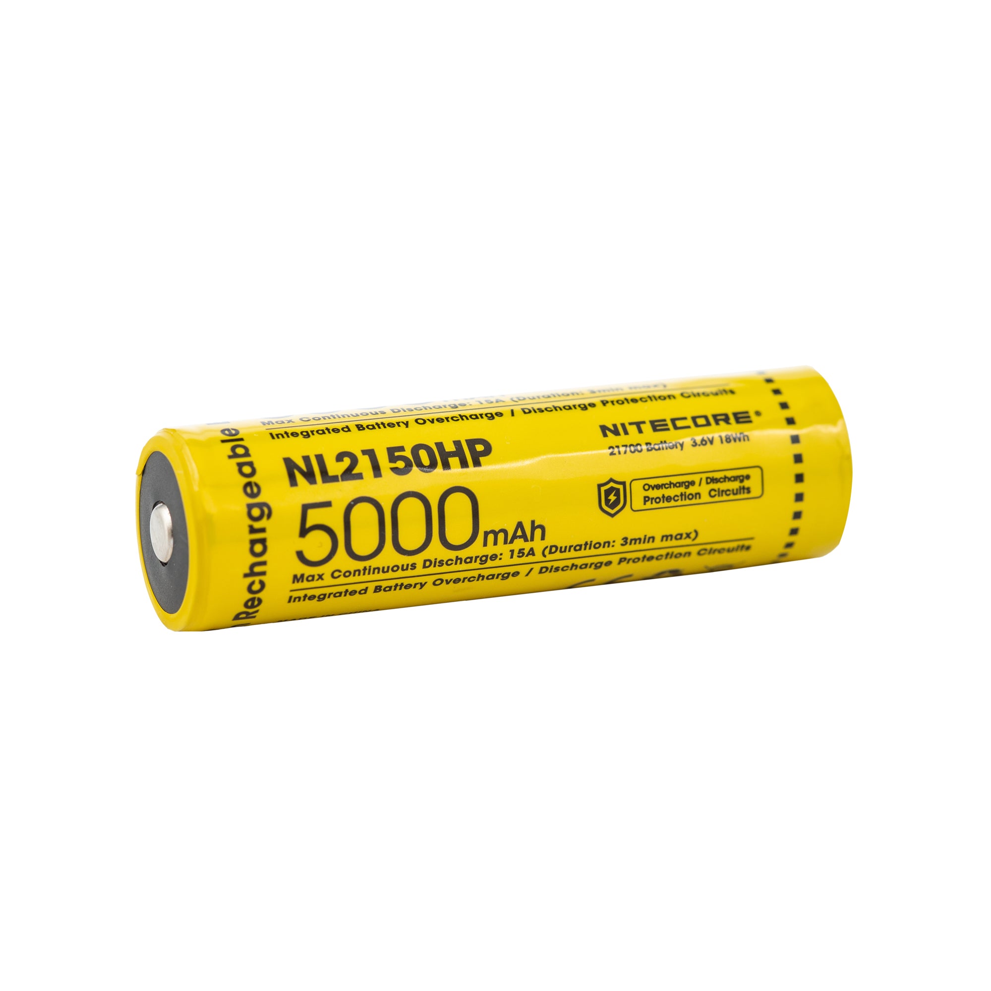 Nitecore NL2150HP 21700 5000mAh 15A Battery - Protected Button Top