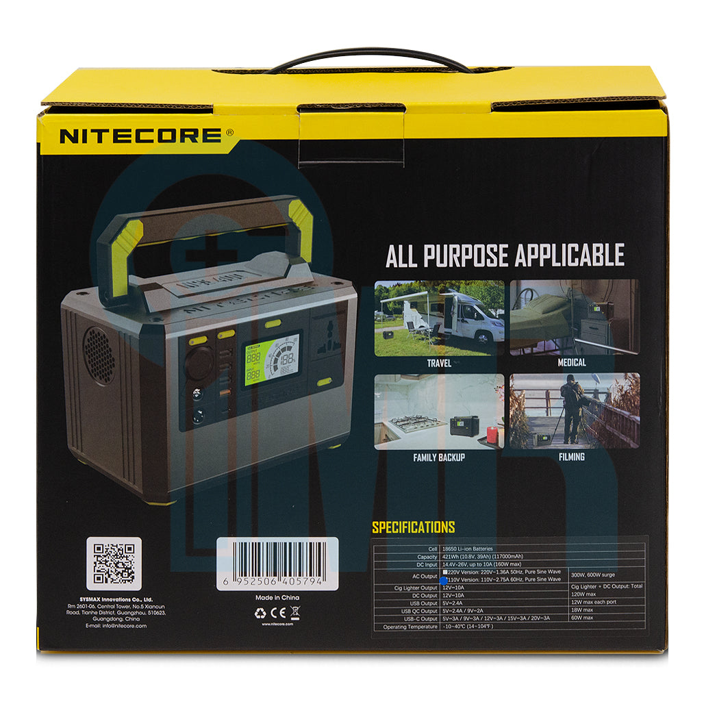 Nitecore NPS400 117Ah Portable Outdoor Power Station