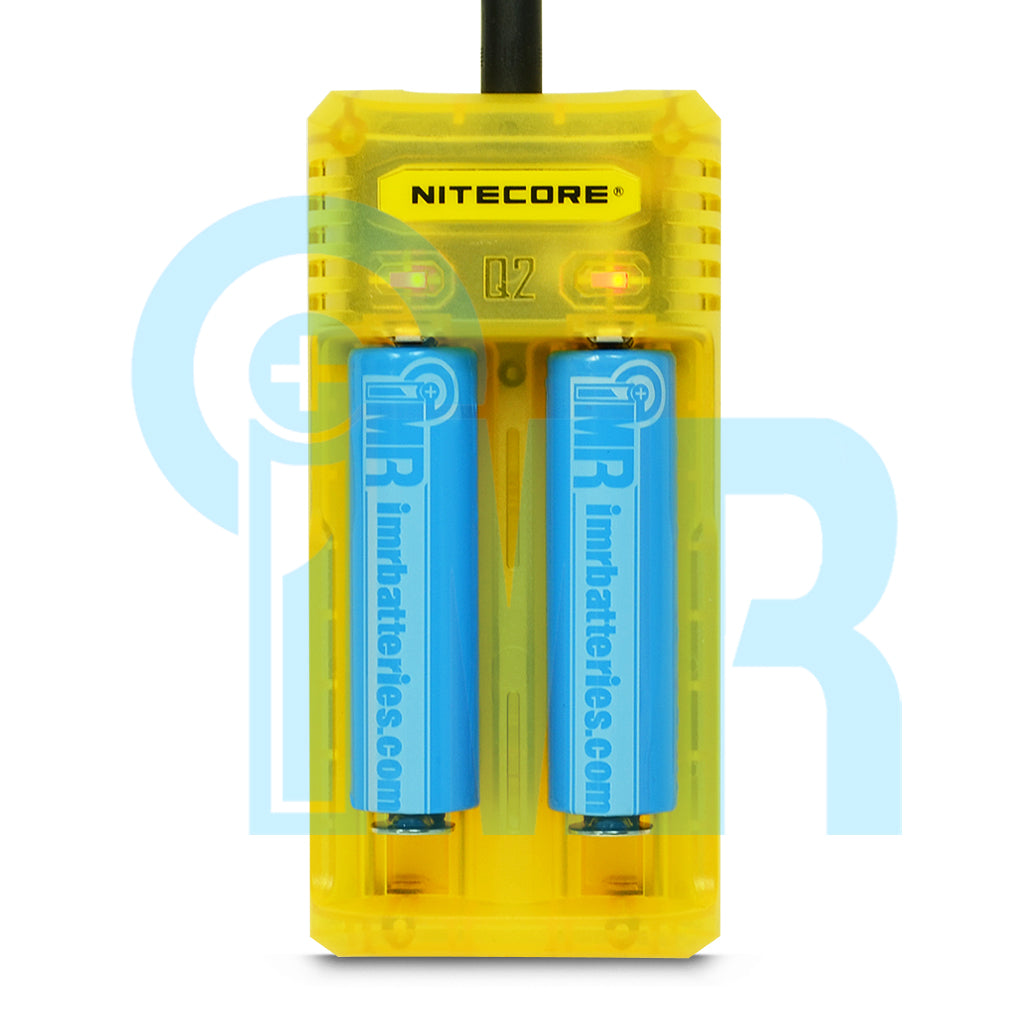 Nitecore Q2 2 Channel Battery Charger - Yellow