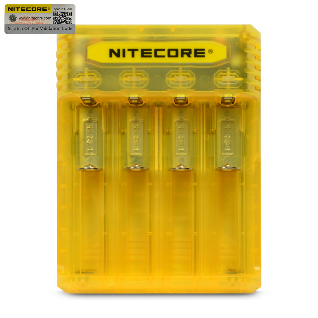 Nitecore Q4 4 Channel Battery Charger - Yellow