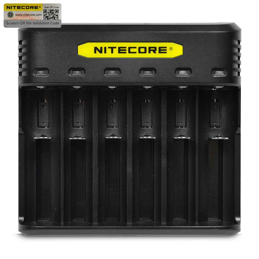 Nitecore Q6 6 Channel Battery Charger - Black