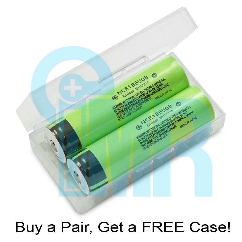 Panasonic NCR18650B 3350mAh 4.87A Battery - Button Top