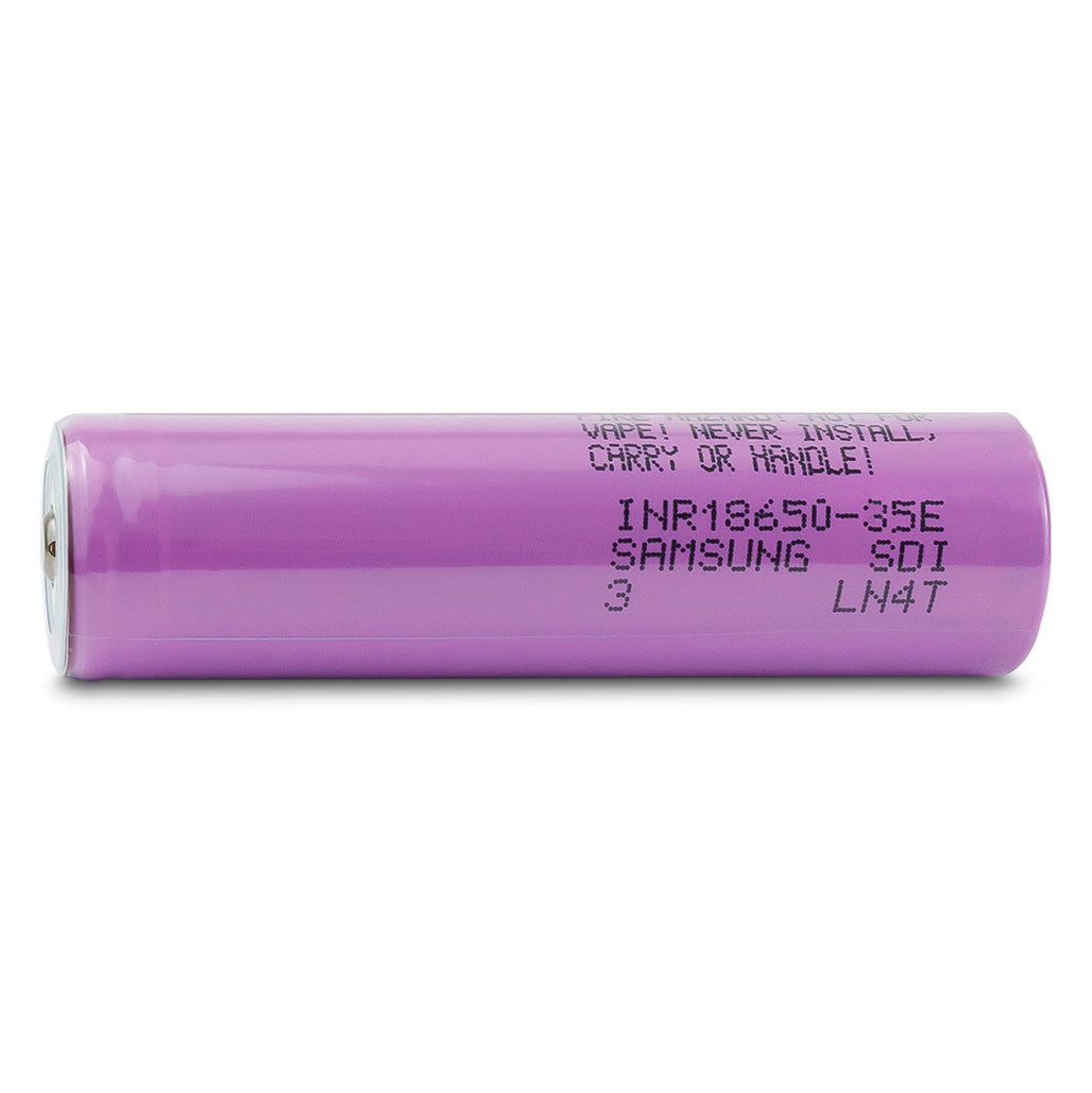 Samsung 35E 18650 3500mAh 8A Battery - Button Top