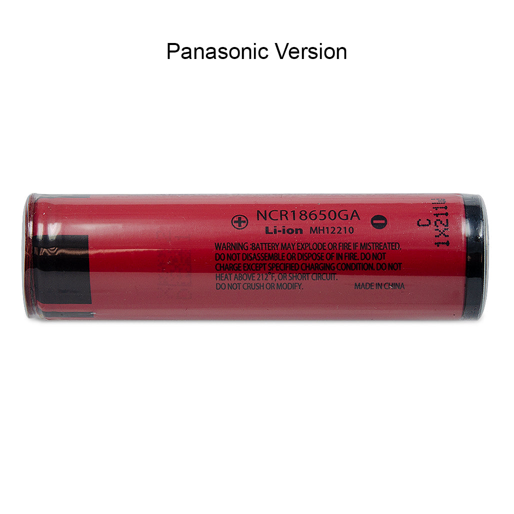 Panasonic | Sanyo NCR18650GA 3450mAh 10A Battery - Protected Button Top