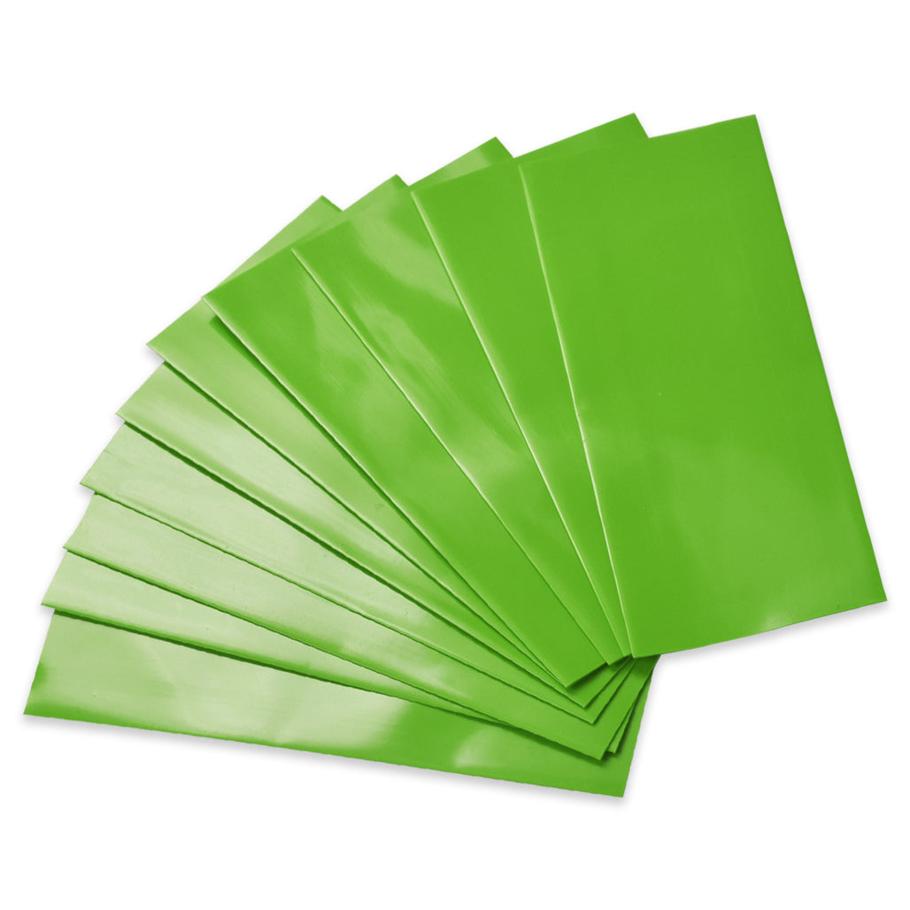 18650 Battery Wraps - 10pcs - Lime Green