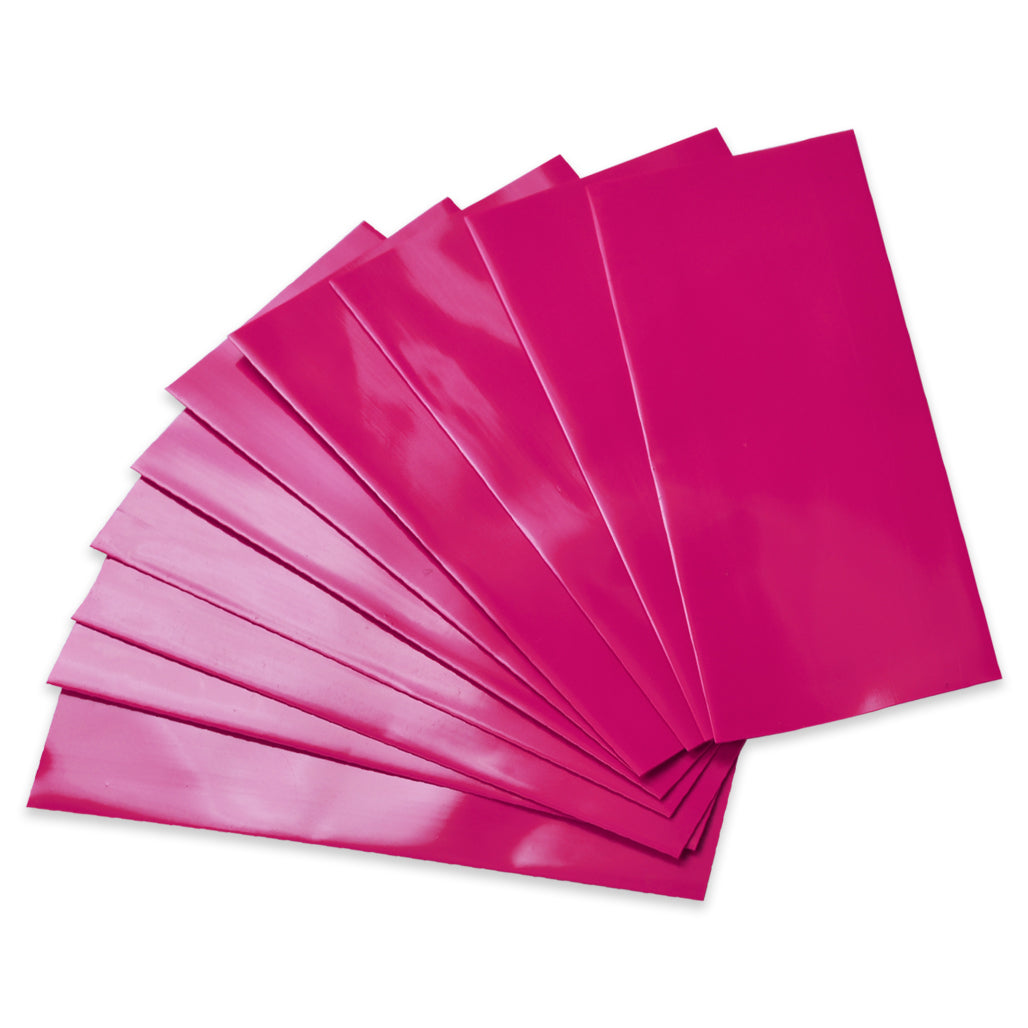 18650 Battery Wraps - 10pcs - Rose Red