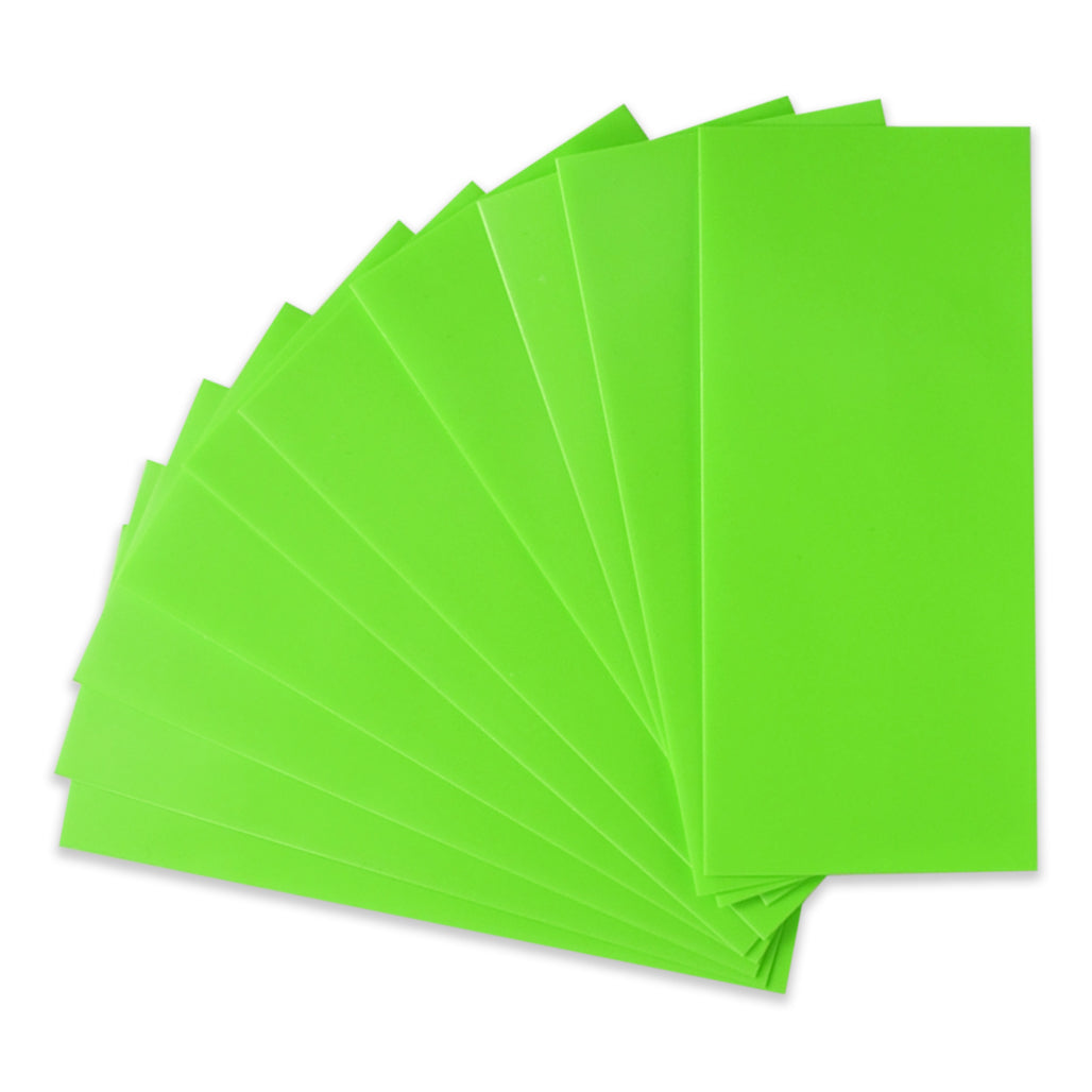 21700 Battery Wraps - 10pcs - Lime Green