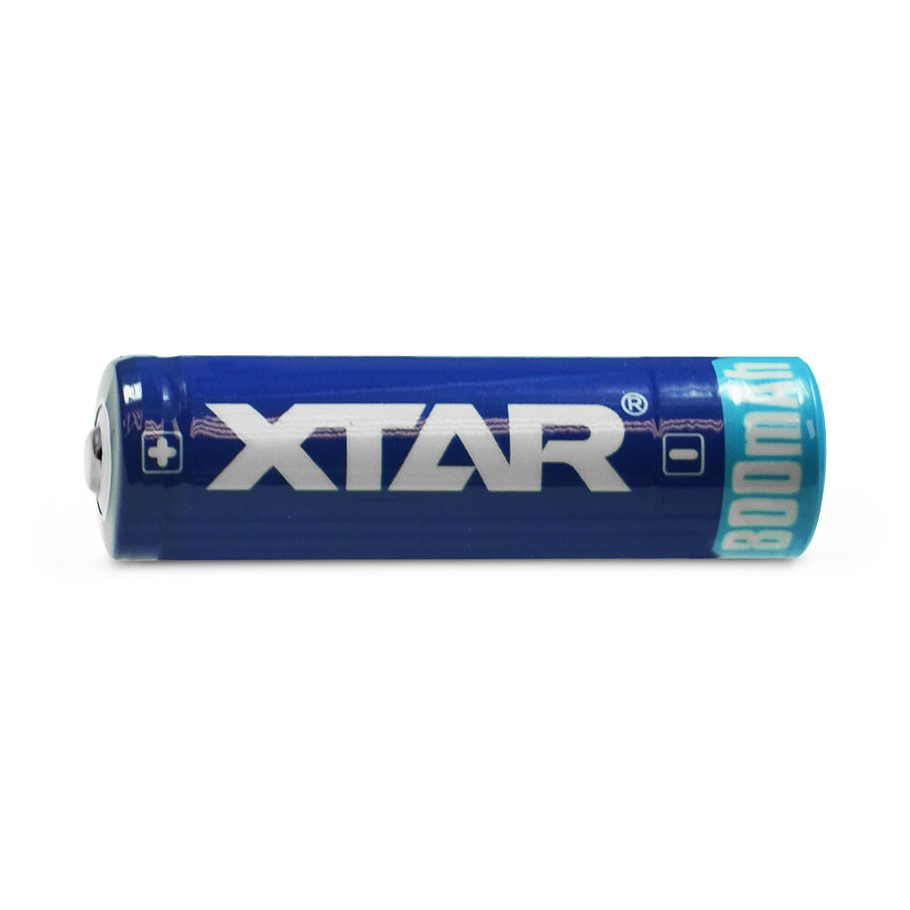 XTAR 14500 800mAh Battery - Protected Button Top