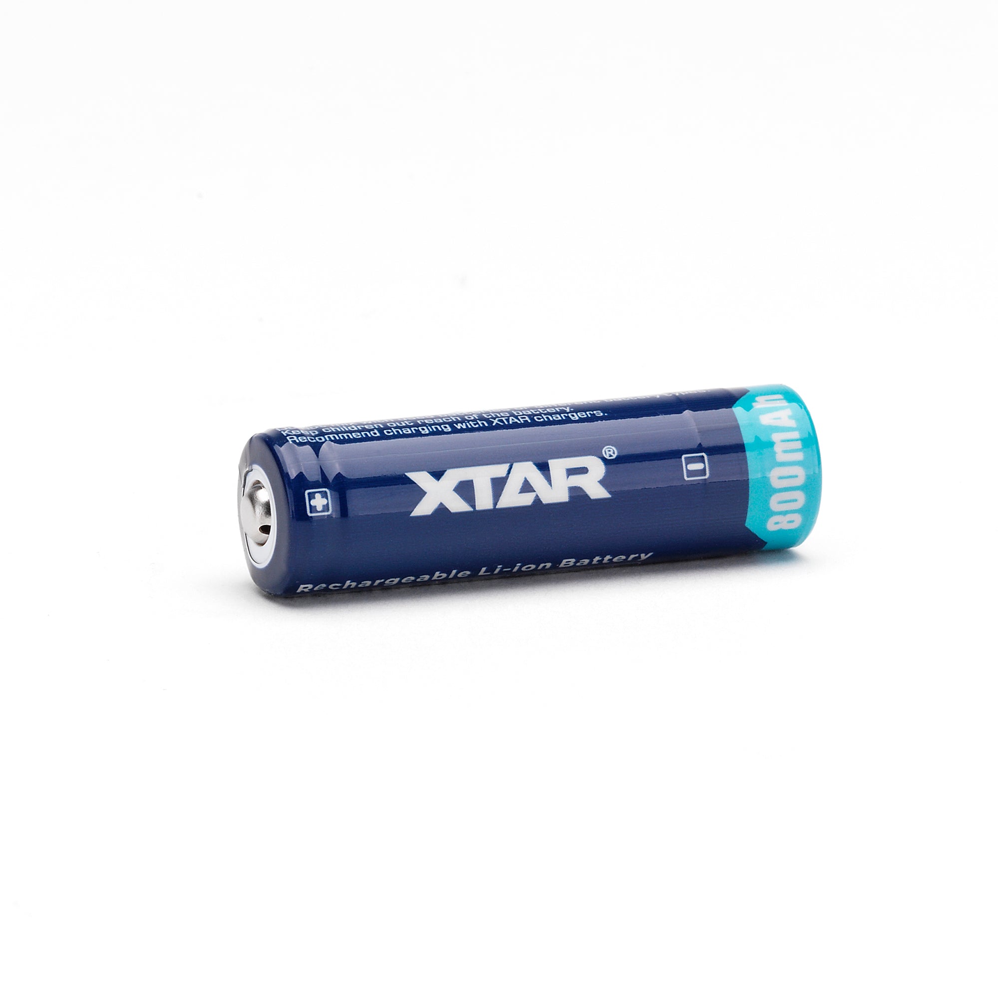 XTAR 14500 800mAh Battery - Protected Button Top