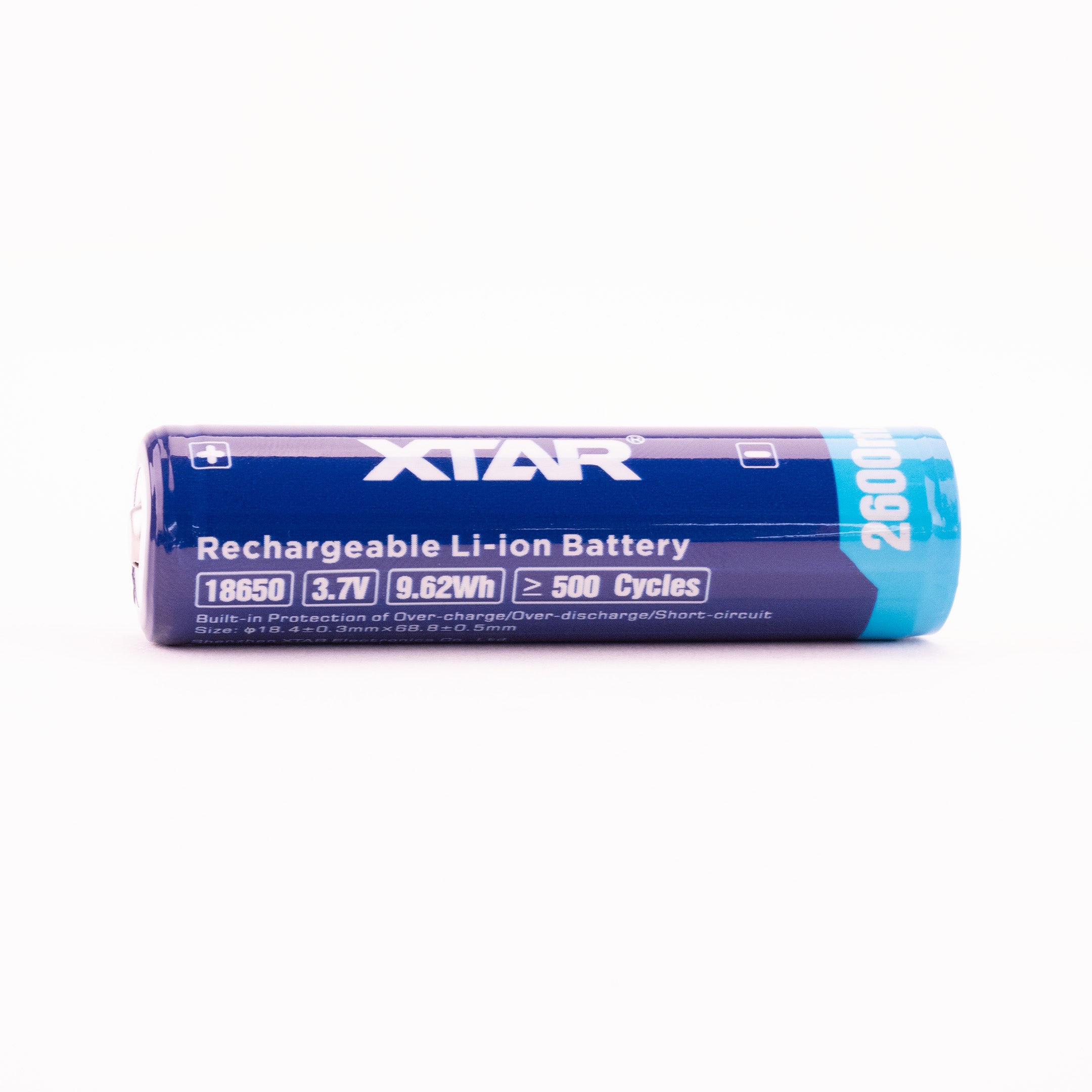 XTAR 18650 2600mAh 5A Battery - Protected Button Top