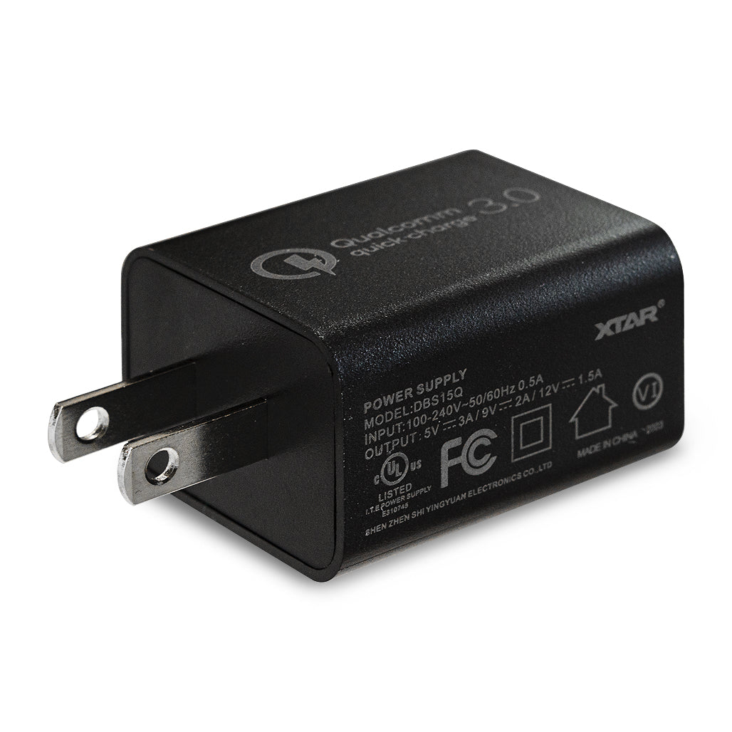 XTAR Quick Charge QC3.0 3A 18W USB Wall Adapter