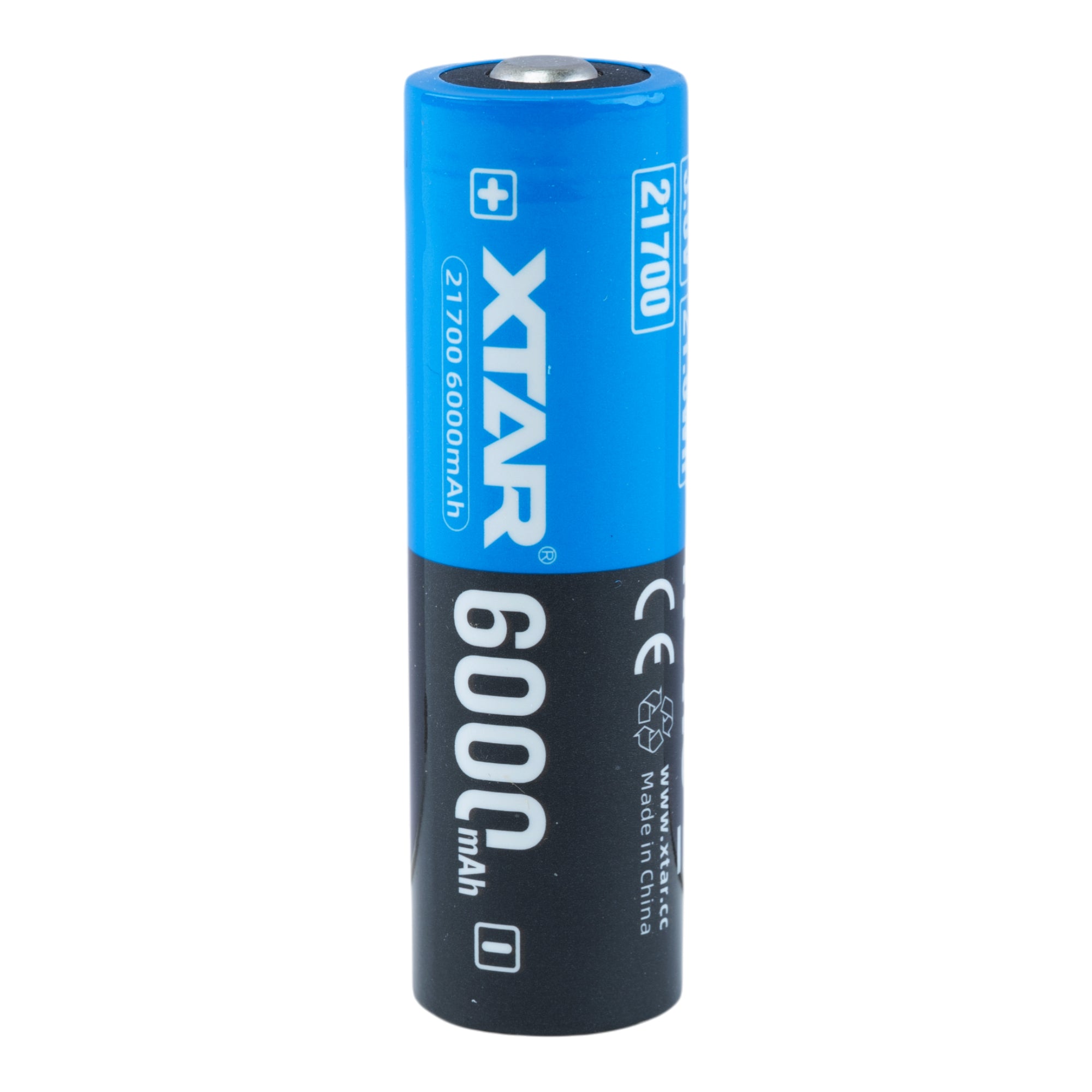XTAR 3.6V 21700 6000mAh 10A Li-ion Rechargeable Cell