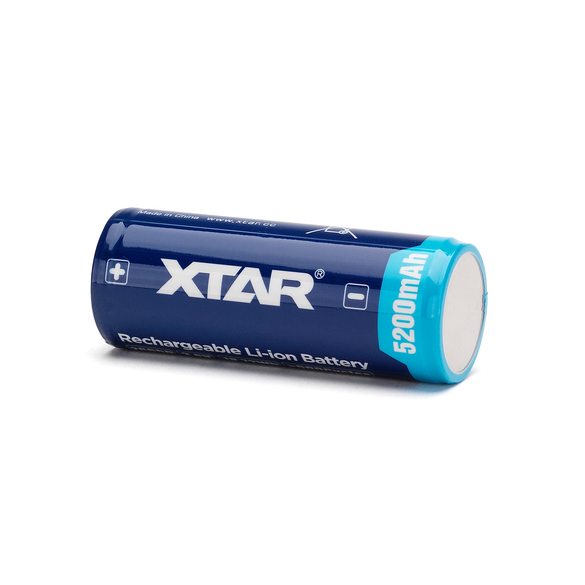 XTAR 26650 5200mAh Battery - Protected Button Top