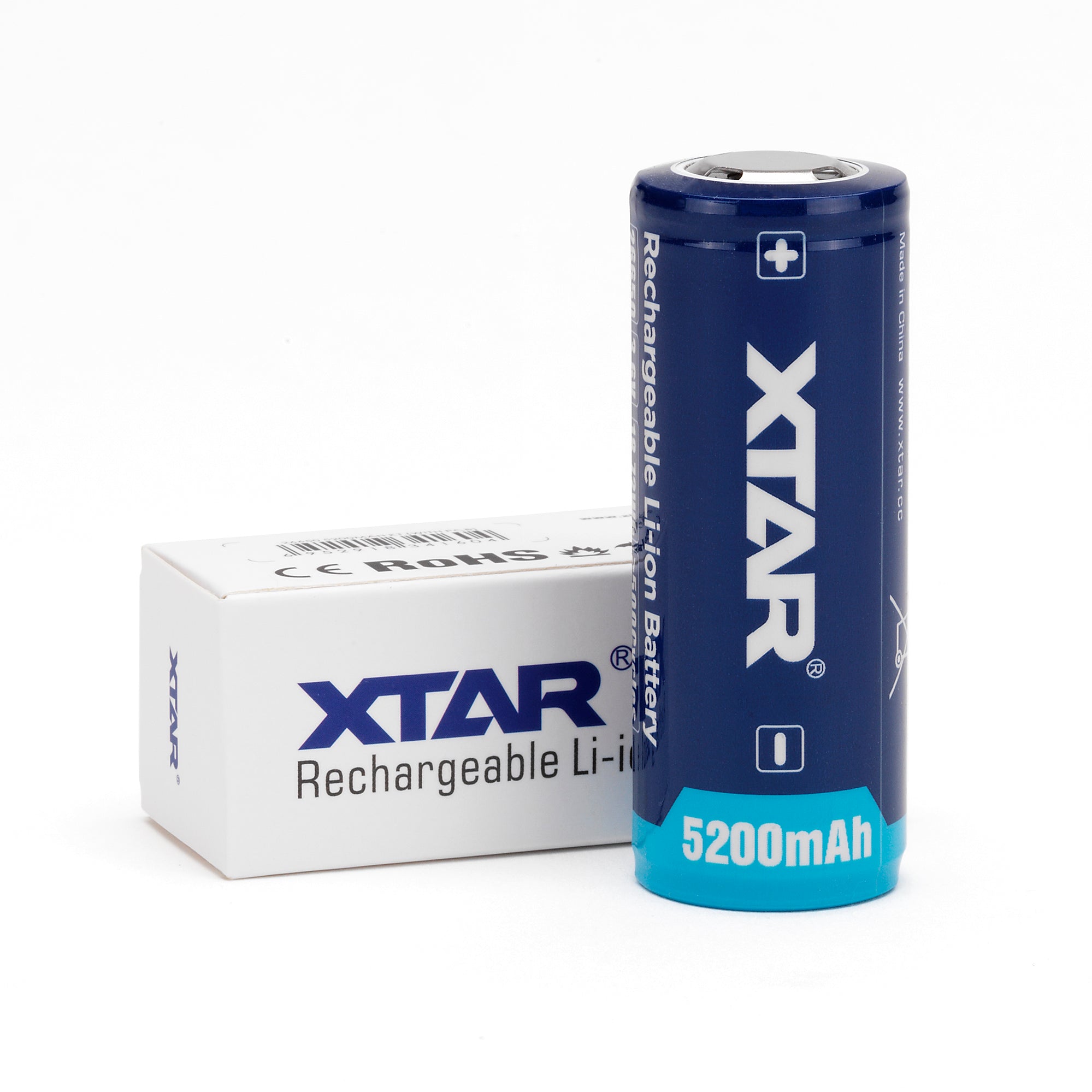 XTAR 26650 5200mAh 6A Protected Button Top Battery