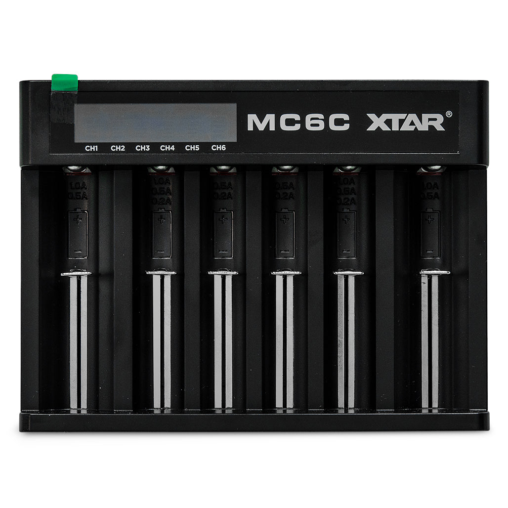 XTAR MC6C 6 Channel LCD Smart Li-ion Battery Charger