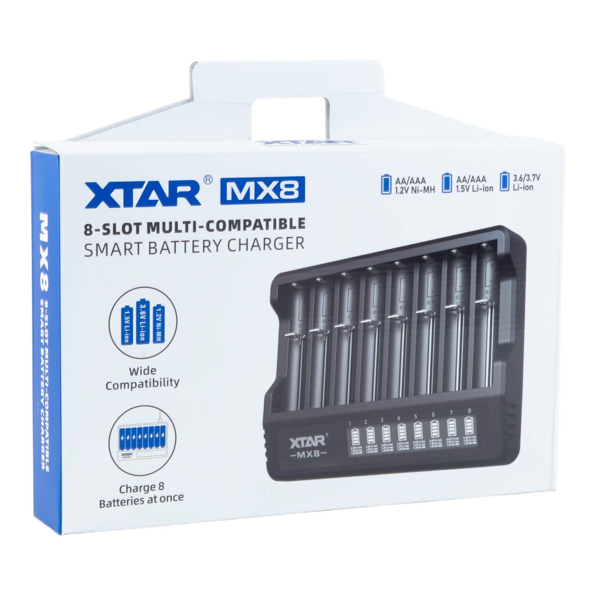 XTAR MX8 Everyday Battery Charger