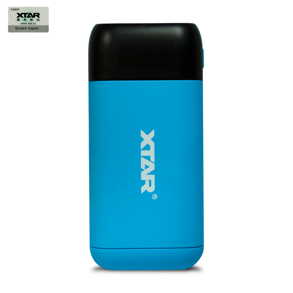 XTAR PB2SL Portable Power Bank Charger - Blue