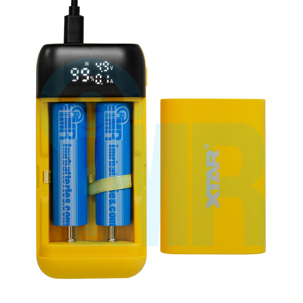 XTAR PB2SL Portable Power Bank Charger - Yellow