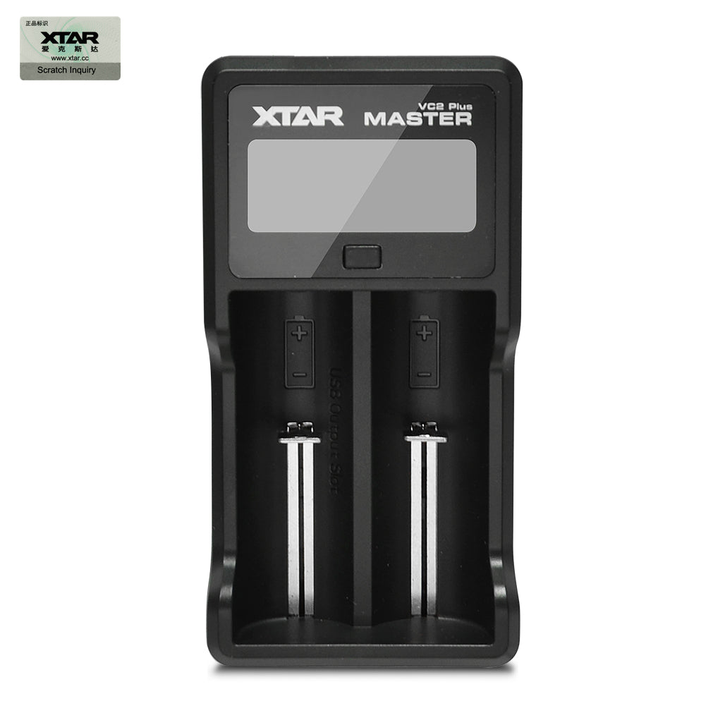 XTAR VC2 Plus Master 2 Channel Digital Battery Charger