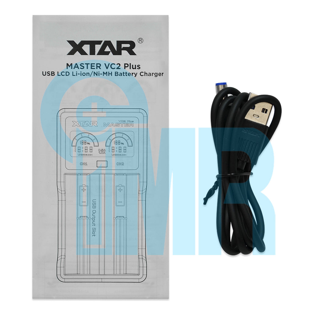 XTAR VC2 Plus Master 2 Channel Digital Battery Charger