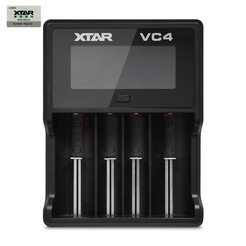 XTAR VC4 4 Channel Digital Battery Charger